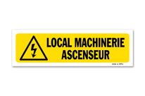 Indication sign &amp;quot;Elevator machinery area&amp;quot;