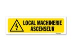 Indication sign "Elevator machinery area"