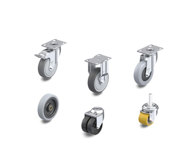 Light duty wheels and castors