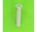 Metal Screws : Countersunk Head - Countersunk Slotted Head, DIN 963 - Clear OA Aluminium