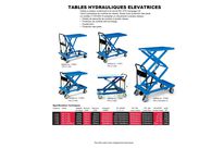 hydraulic lifting tables