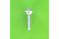 Self-tapping Screws : Screws For Thermoplastics - Round Button Head, Pozidriv - Eco-Syn for Pozidriv Button Head, Thermoplastic, White Zinc Steel