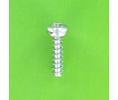 Self-tapping Screws : Screws For Thermoplastics - Round Button Head, Pozidriv - Eco-Syn for Pozidriv Button Head, Thermoplastic, White Zinc Steel