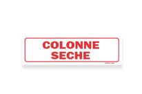 Warning sig &amp;quot;dry riser&amp;quot; white