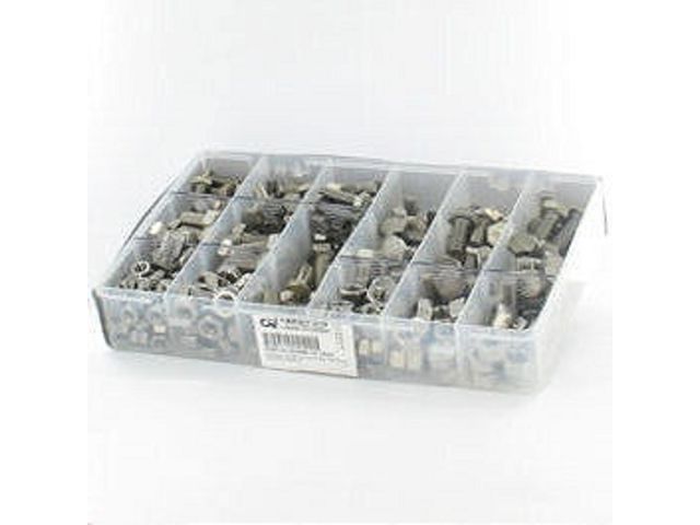 Hex Head Screws : Standard Hex Head Screws - Pack of Assorted Items - Pack of 292 Hex Head Screws + M8-M10-M12 Nuts, A2 Stainless Steel, DIN 933