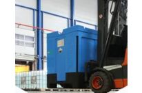 Pallet 120 x 100 retaining rip, with skids