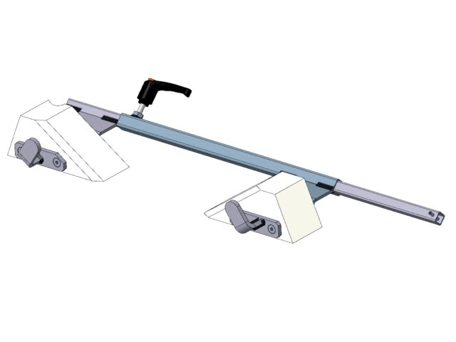 Adjustable railway chock for variable wheel spacing | Ref. 400061 – ManuLine