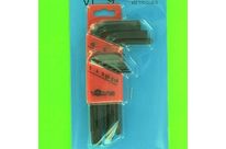 Hex Socket Screws : Male Wrenches - Set of 9 Male Wrenches, Short Series, 1.5 - 10