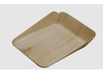 Shovel shape thermoformed wooden tray for bakery product, cake, vegetable, aromatic herb, dessert, deli… 