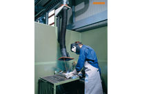 Telescopic exhaust arms