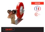 Manual adhesive tape dispenser with safe-cut system DS25E