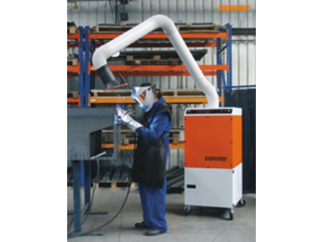 Cartridge filter units, mobile, with 1 flexible